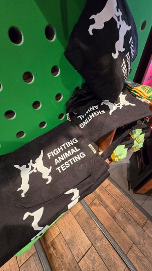 Fighting animal testing at LUSH in Amsterdam