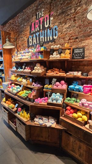 Bath balls at LUSH in Amsterdam