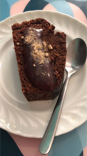 Bizcocho de chocolate at Pascuala Cuina Vegana in Badalona