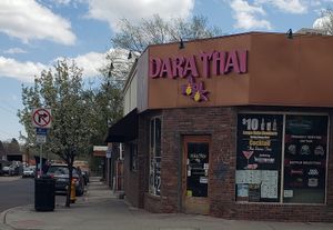On the corner at Dara Thai in Flagstaff