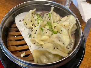 Steamed dumplings  at Little High Eatery in Christchurch