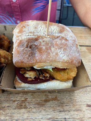 Slo clo burger at Little High Eatery in Christchurch