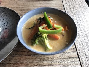 Vegan panang curry from Noodle Monk  at Little High Eatery in Christchurch
