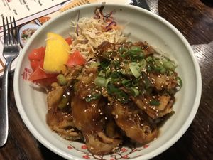 Tempura donburi from Eight Grains/Sushi Soldier at Little High Eatery in Christchurch