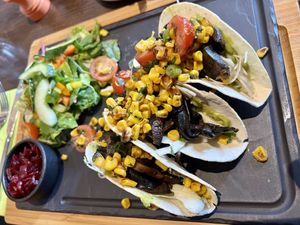 Vegan tacos 🌮   at Roos Leap in Montrose