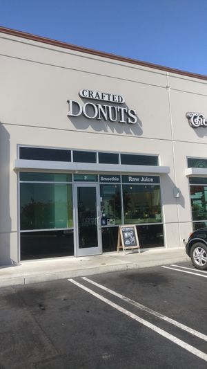 Storefront at Crafted Donuts in Fountain Valley