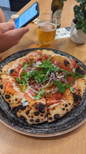 Pizza Ungherese at Vegazzi Specialty Pizzeria in Budapest