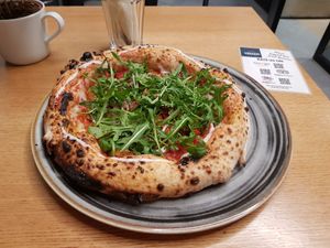 Pizza with spicy sausage - Second on the menu at Vegazzi Specialty Pizzeria in Budapest