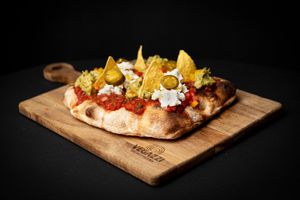 Mexican Pinsa at Vegazzi Specialty Pizzeria in Budapest