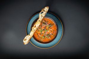 Gazpacho at Vegazzi Specialty Pizzeria in Budapest