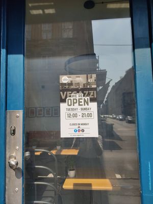 i wasn't very lucky to come to them today as today was monday... at Vegazzi Specialty Pizzeria in Budapest