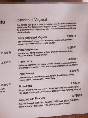  at Vegazzi Specialty Pizzeria in Budapest