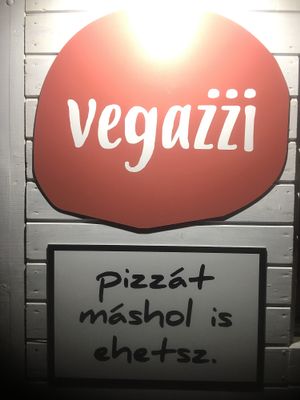 Vegazzi fast food pizza at Vegazzi Specialty Pizzeria in Budapest