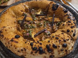 OMG. Smokey pizza. at Vegazzi Specialty Pizzeria in Budapest