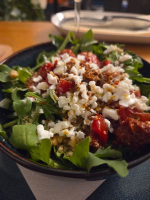Salad, nice. at Vegazzi Specialty Pizzeria in Budapest
