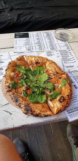 Pizza Funghi at Vegazzi Specialty Pizzeria in Budapest