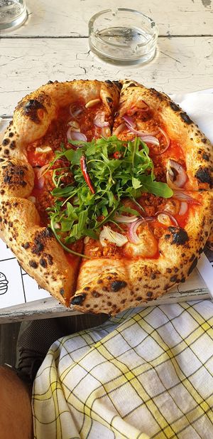 Pizza Ungherese at Vegazzi Specialty Pizzeria in Budapest