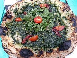 Pizza verde at Vegazzi Specialty Pizzeria in Budapest