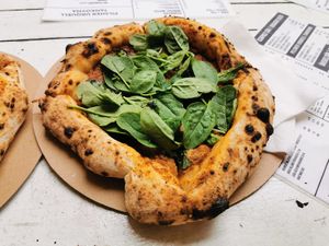 Pizza funghi at Vegazzi Specialty Pizzeria in Budapest