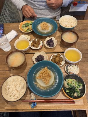 Vegan set menu of the day  at Gorey Cafe in Kyoto