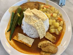 Nasi kandar   at Lily's Vegetarian Kitchen - Georgetown in Penang