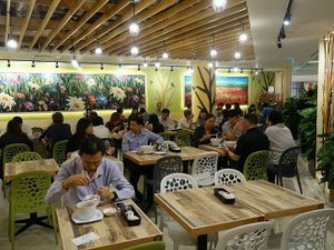 interior design at Nature Cafe - Suntec City in Central Singapore
