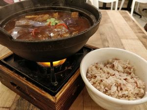 braised brinjal with rice at Nature Cafe - Suntec City in Central Singapore