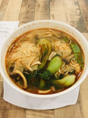 Mala noodle at Nature Cafe - Suntec City in Central Singapore