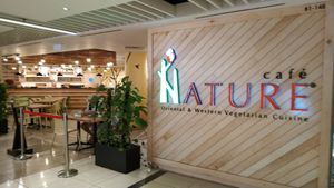 Outside at Nature Cafe - Suntec City in Central Singapore