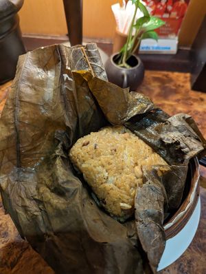 lotus rice at Zhu Li Guan in Taipei