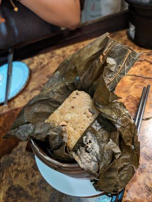 Lotus rice at Zhu Li Guan in Taipei