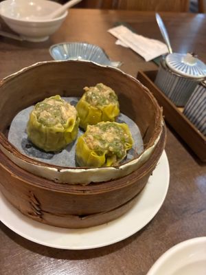 String bean shaomai 四季豆燒賣 at Zhu Li Guan in Taipei