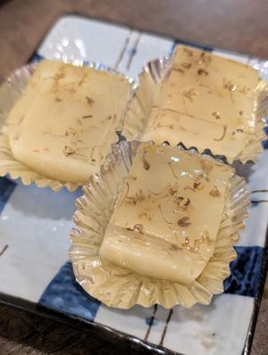 Osmanthus jelly at Zhu Li Guan in Taipei