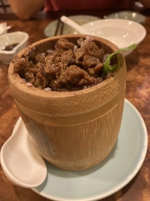 Bamboo rice (竹筒飯) at Zhu Li Guan in Taipei