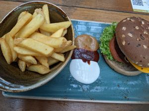 Really mediocre set for a whopping $26++!! at Hans im Glück in Central Singapore