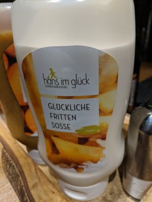 Vegan mayo! It was yum at Hans im Glück in Central Singapore