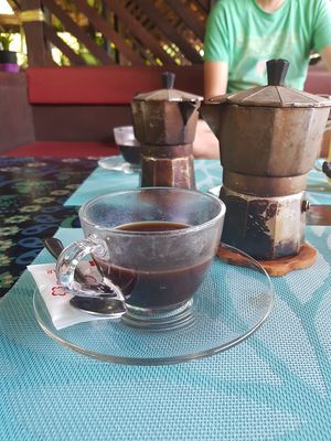 Great Italian coffee at Flower Power Restaurant in Koh Phayam