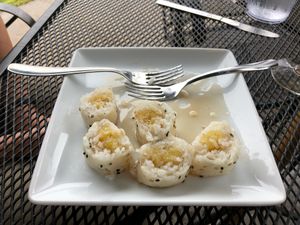 Pancake rolls. Oh yeah! at Ok Bicycle Shop in Mobile