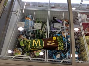 vegan frozen treat at Holland & Barrett in Plymouth