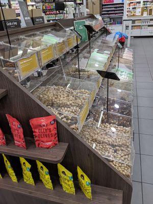 olives and bulk foods at Holland & Barrett in Plymouth