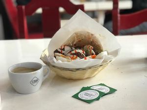 Pita falafel at Green Canteen in Amsterdam