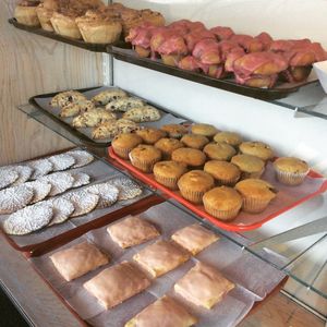 Home made vegan pastries. at Water & Wheat in Coloma