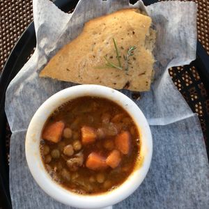 Hot soup. at Water & Wheat in Coloma