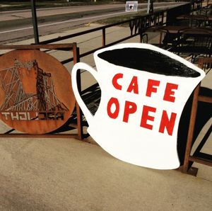 If the sign is out, we are open! at Water & Wheat in Coloma