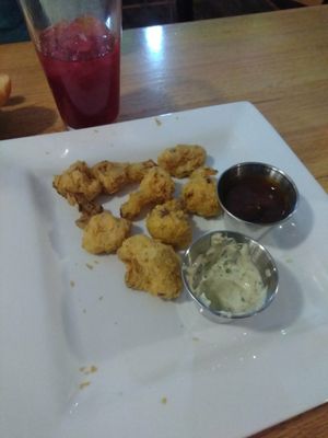 Vegan Popcorn Cauliflower at Water & Wheat in Coloma