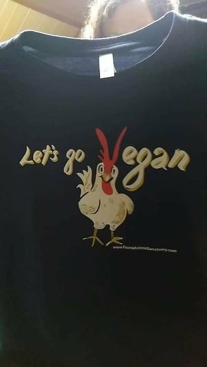 Lets Go Vegan Shirt at Water & Wheat in Coloma