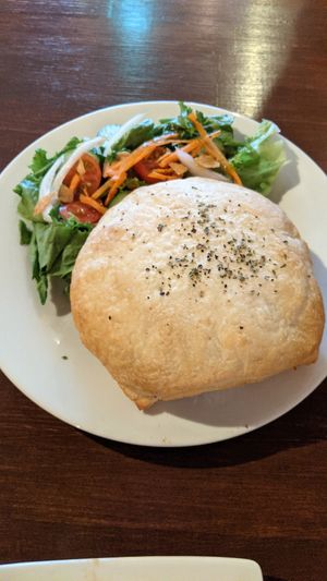 Vegan chicken pot pie at Slices in Osaka