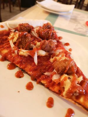 Bbq chicken slice at Slices in Osaka