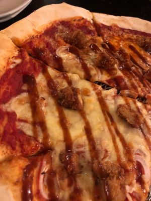 Vegetarian bbq pizza!  at Slices in Osaka
