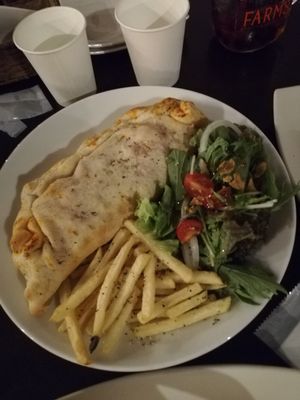 Vegan calzone at Slices in Osaka
